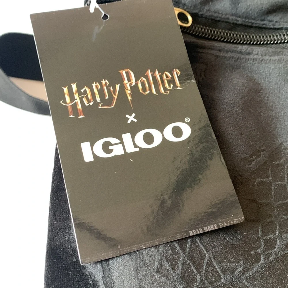 Harry Potter Dark Arts Backpack Cooler Bag Velvet Black NWT